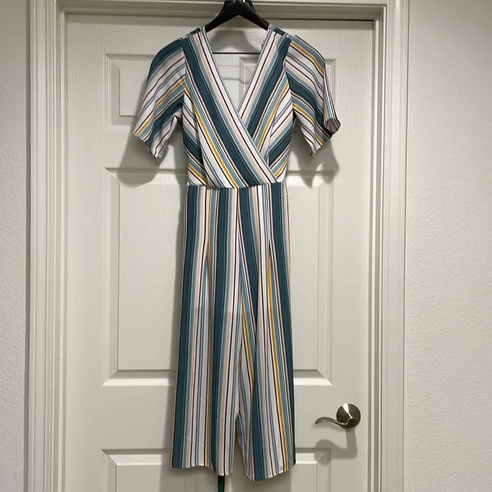 Trixxi Multicolor Striped Jumpsuit - Picture 2 of 4